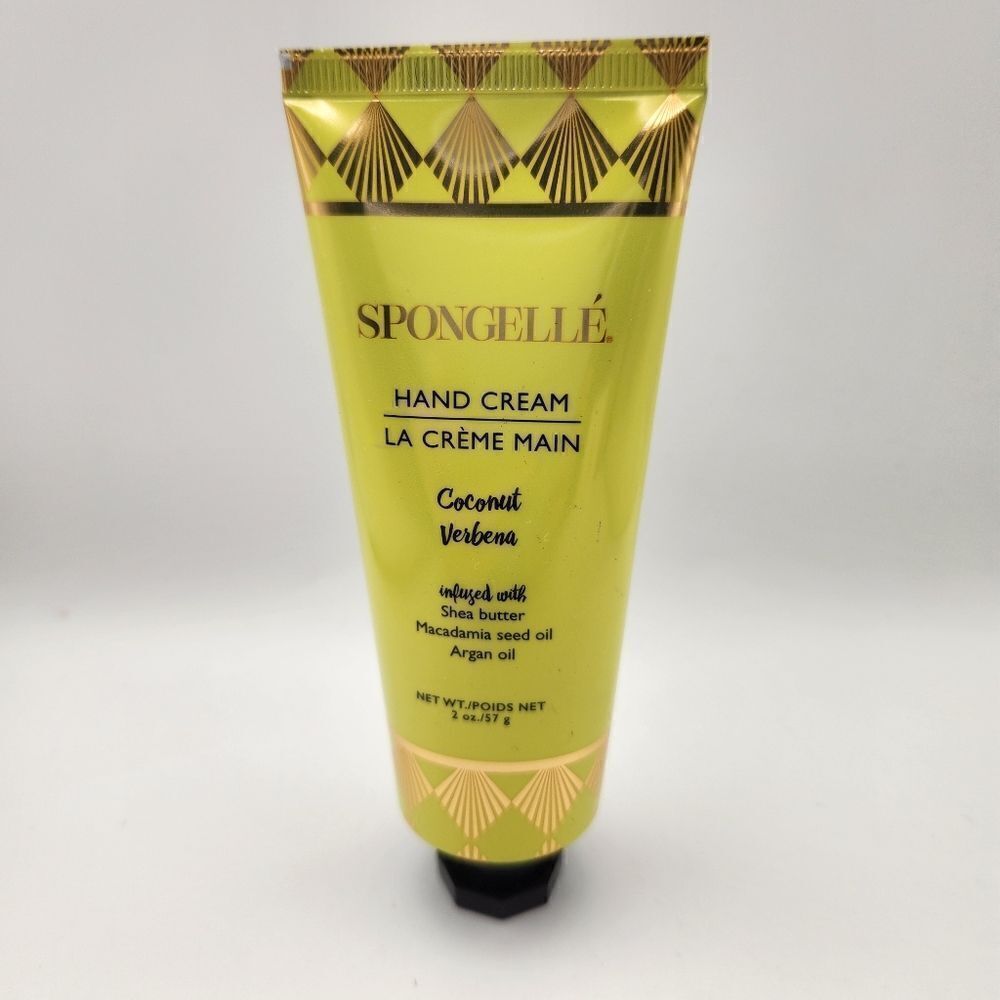 Spongelle Coconut Verbena Hand Cream Shea Butter and Argan Oil 2oz